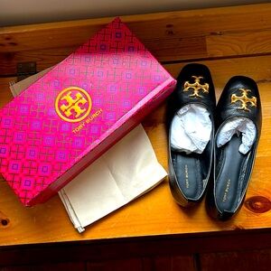 Tory Burch Eleanor Ballet Flats, Black, 8.5